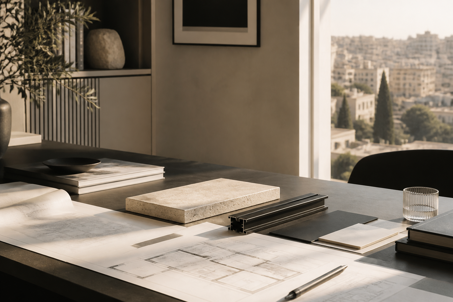 Refined architectural office environment